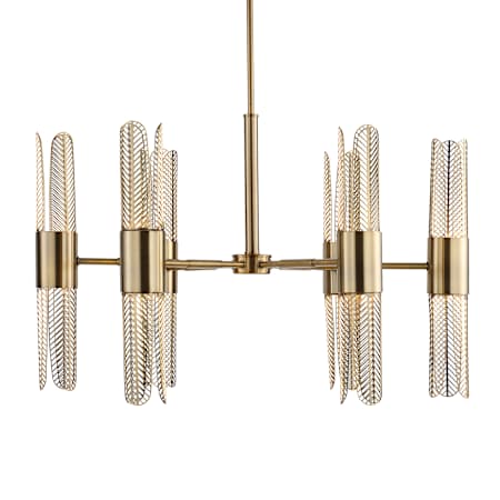 Uttermost Cret 12 Light 31" Wide Chandelier Brass