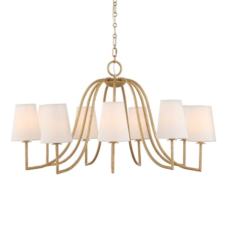 Uttermost Seville 9 Light 42" Wide Chandelier Textured Gold