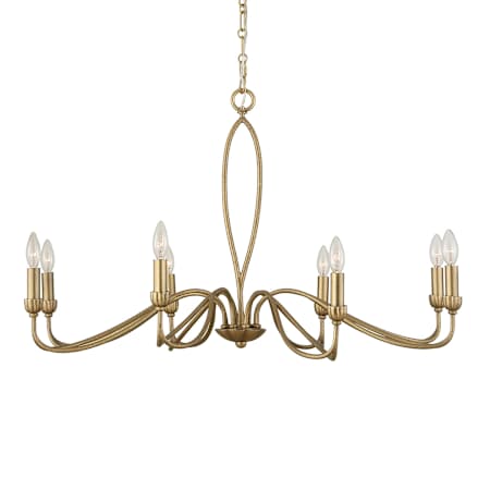 Uttermost Corella 8 Light 40" Wide Taper Candle Style Chandelier Textured Soft Gold