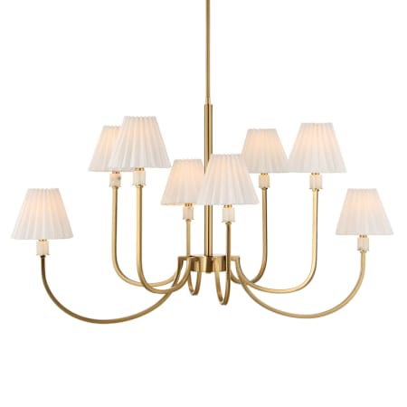 Uttermost Poppins 8 Light 45" Wide Chandelier Warm Brass