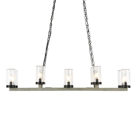 Uttermost Edgecomb 10 Light 15" Wide Chandelier Black
