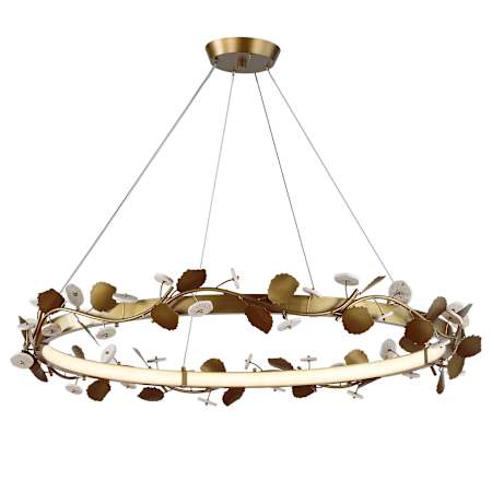 Uttermost Biscotti 16" Wide LED Ring Chandelier Bronze