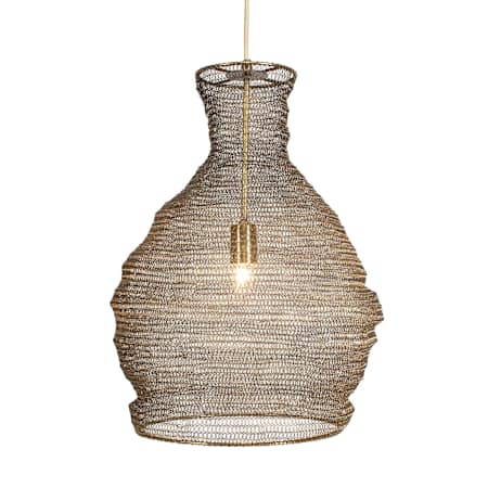 Uttermost Murmur 15" Wide Abstract Pendant Antique Brass