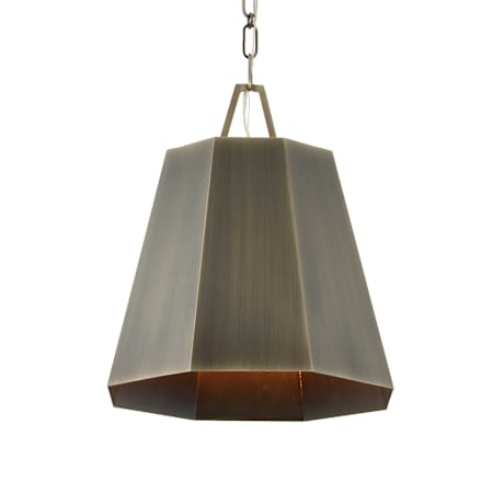 Uttermost Granada 15" Wide Pendant Weathered Brass