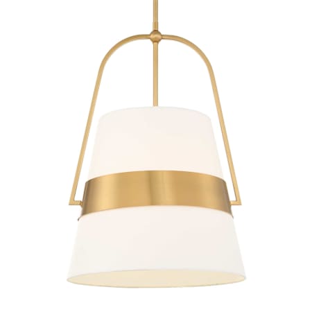 Uttermost Harness 15" Wide Pendant Warm Brass