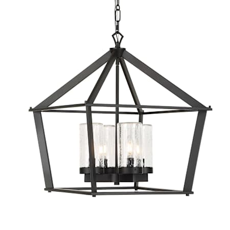 Uttermost Evanston 4 Light 20" Wide Pendant Black