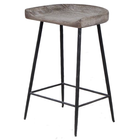 Uttermost Cordova 17" Wide Bar Stool Woodtone