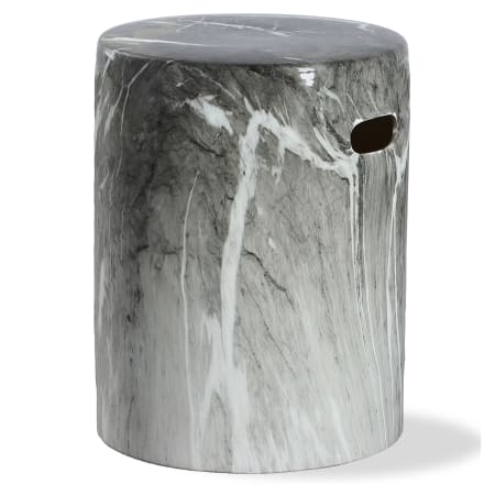 Uttermost Marvel 13" Wide Accent Stool Black /Gray / White