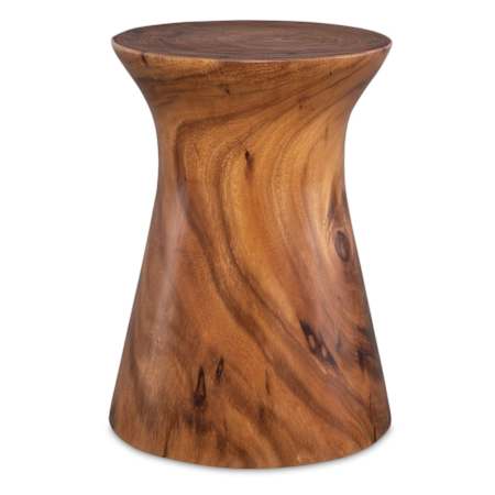 Uttermost Swell 13" Diameter Wood Accent Table Natural