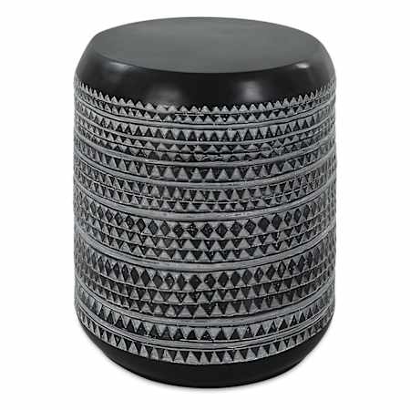 Uttermost Cutting Edge 15" Wide Resin Accent Table Chalk Black