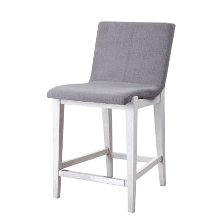 Uttermost Brazos 21" Wide Polyester Upholstered Contemporary Counter Stool with Solid Wood Frame by Matthew Williams Charcoal