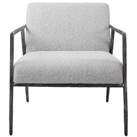 Uttermost Avila 27"W Contemporary Boucle Upholstered Accent Chair Gray Boucle