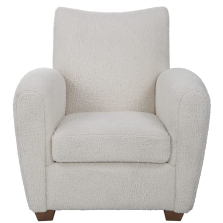 Uttermost Teddy 31" Wide Plywood and Rubberwood Framed Arm Chair Off White