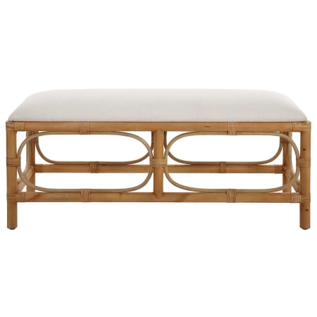 Uttermost Laguna 48" Wide Wood Framed Fabric Bench White
