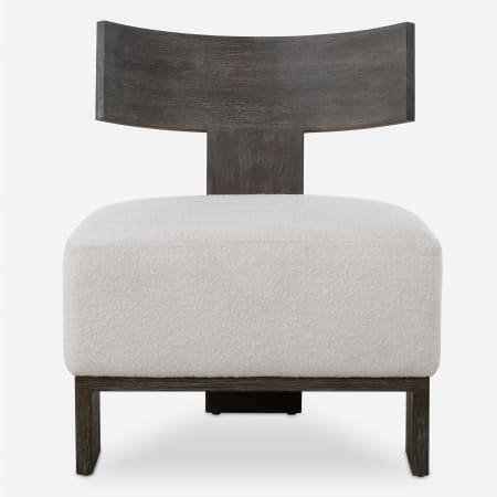 Uttermost Finlay 28" Wide Wood Framed Acrylic, Polyester Accent Chair Dark Walnut