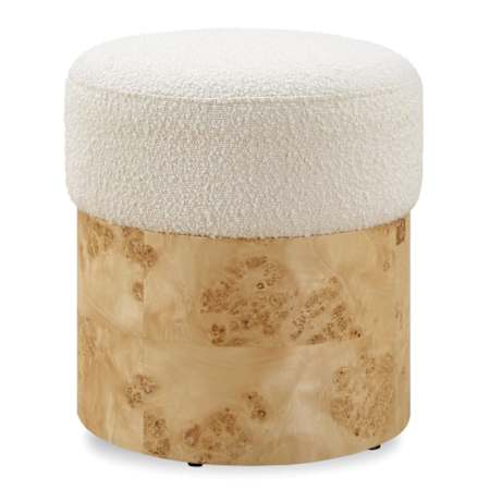 Uttermost Swirls 16" Wide Standard Ottoman Maple / Ivory