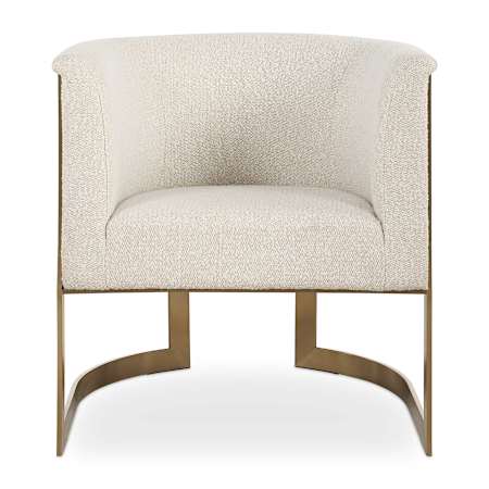 Uttermost Bellina 28" Wide Stainless Steel Framed Acrylic and Polyester Accent Chair Brushed Gold