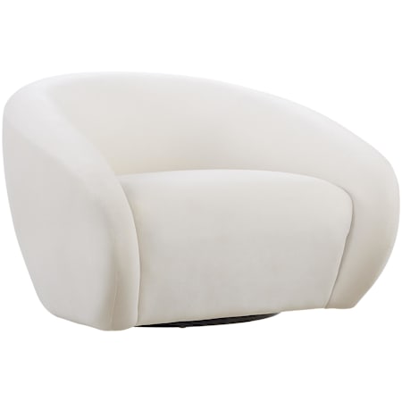 Uttermost DeSoto 39" Wide Plywood Framed Polyester Accent Chair Cream