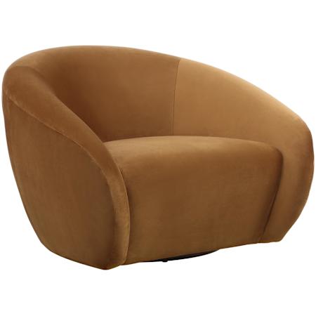 Uttermost DeSoto 38" Wide Plywood Framed Polyester Accent Chair Hazelnut