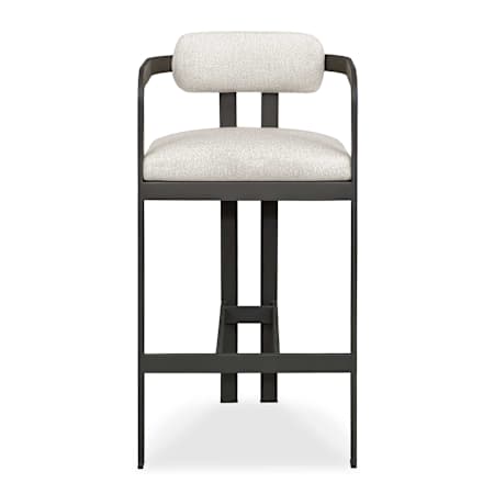 Uttermost Kalmar 20" Wide Acrylic Bar Stool Java Black / Oyster White