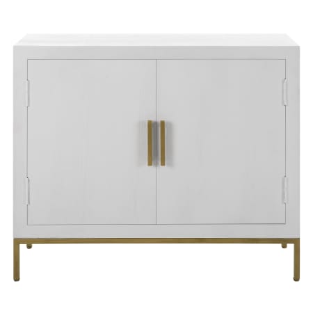 Uttermost Front Range 40" Wide 2 Shelf Oak Accent Cabinet White