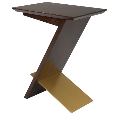 Uttermost Breakthrough 17" Wide Rubberwood and Stainless Steel Accent Table Plated Brushed Brass