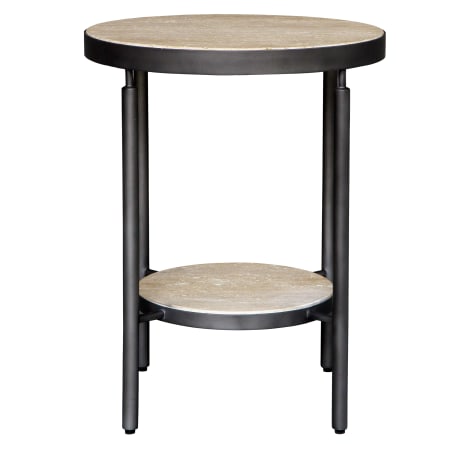Uttermost Dauntless 19" Wide Metal Accent Table Matte Black