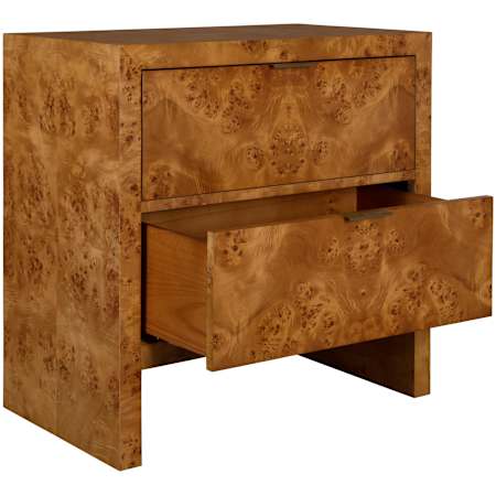 Uttermost Indus 30" Wide 2 Drawer Acacia Cabinet Burl