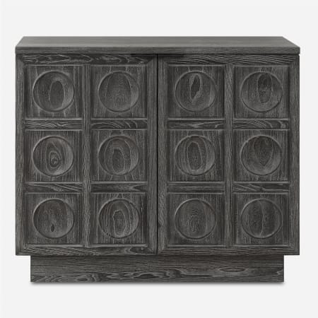 Uttermost Shelby 39" Wide Elm Wood Accent Cabinet with Adjustable Shelf Ebony
