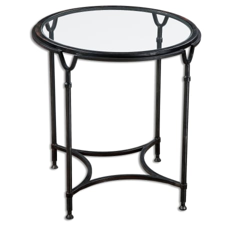 Uttermost Samson 25" x 25" End Table Black Steel