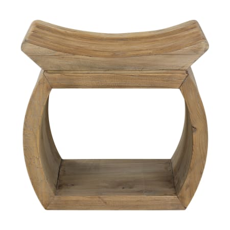 Uttermost Connor 18 Inch Wide Elm Wood Frame Accent Stool by Matthew Williams Natural Elm