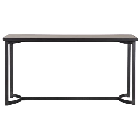 Uttermost Basuto 62" Long Oak Veneer Top Iron Lodge Style Console Table Light Gray Oak