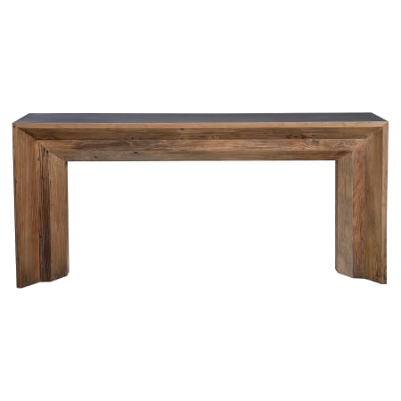 Uttermost Vail 18" Wide Concrete Top Wood Console Table Gray