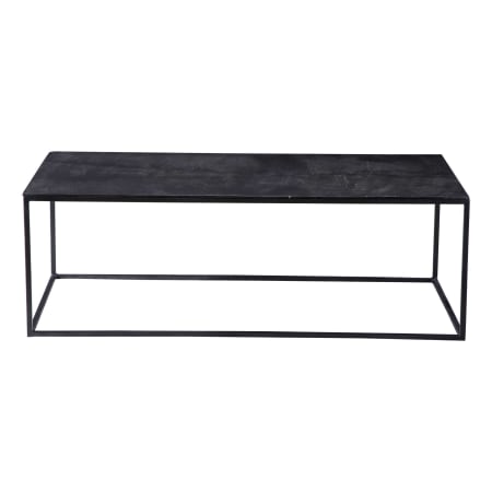 Uttermost Coreene 48" Wide Industrial Style Aluminum Slab Top Cocktail Coffee Table Aged Black / Antique Bronze