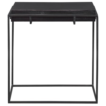 Uttermost Telone 22" Wide Aluminum Top Iron Side Table Oxidized Black
