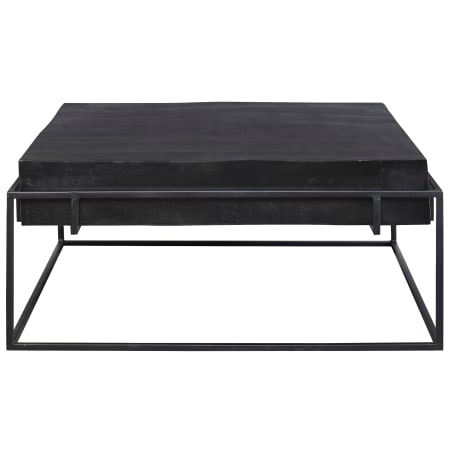Uttermost Telone 35" Wide Aluminum Top Iron Coffee Table Oxidized Black