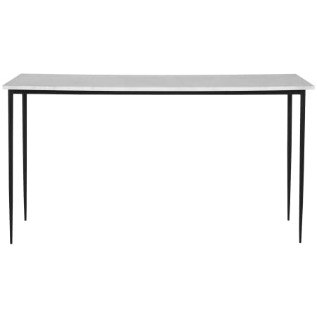 Uttermost Nightfall 16" Wide Iron, Marble, MDF Framed Console Table White / Satin Black