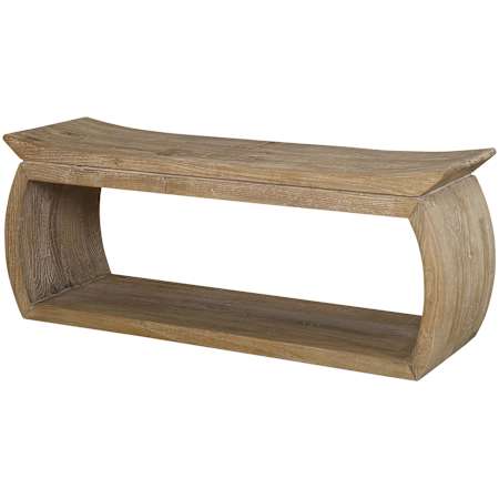 Uttermost Connor 42" Wide Wood Framed Bench Natural