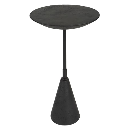 Uttermost Midnight 13" Wide Marble, Polymer, Steel Table Black