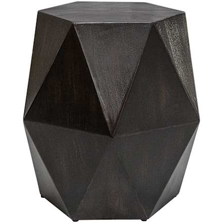 Uttermost Volker 18" Wide Wood Accent Table Worn Black