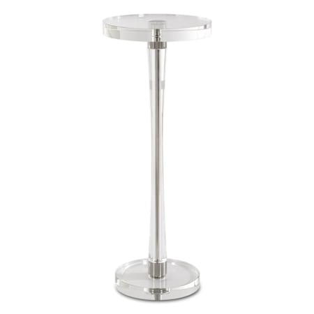 Uttermost Pria 9" Diameter Crystal and Iron Accent Table Crystal