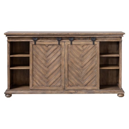 Uttermost Primalia 62" Wide 2 Drawer Java Wood Media Cabinet Antique Honey / Mango