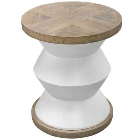 Uttermost Spool 20" Diameter Wood Pedestal Table Light Honey