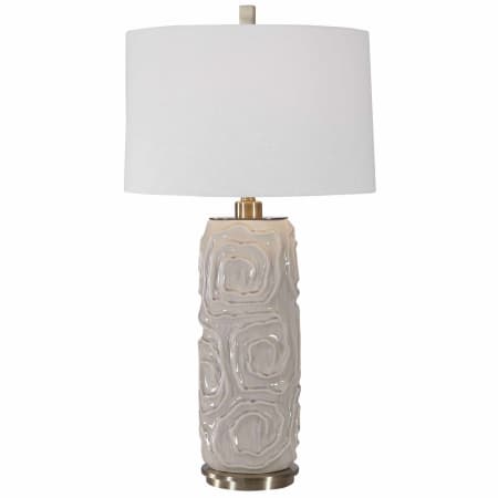 Uttermost Zade 34" Tall Column Table Lamp Warm Gray