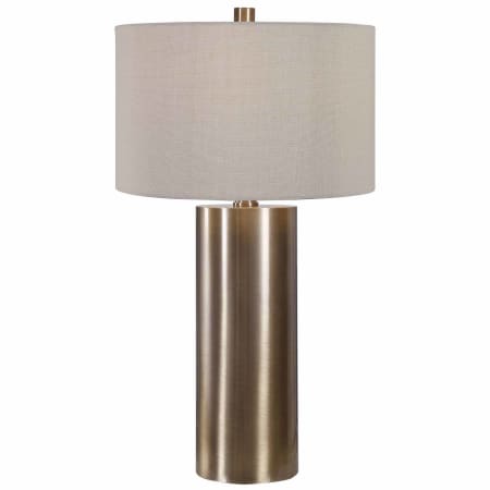 Uttermost Taria 32" Tall Column Table Lamp Antiqued Brushed Brass