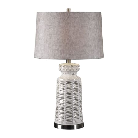 Uttermost Kansa 1 Light 28.5 Inch Tall Table Lamp with Fabric Shade Ceramic