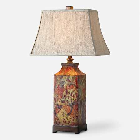 Uttermost Colorful Flowers 32" Tall Buffet Table Lamp Multi-Colored
