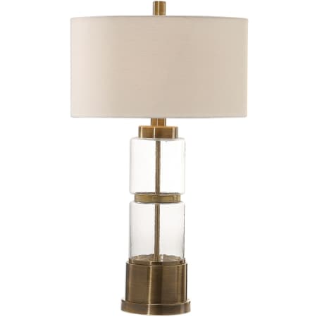 Uttermost Vaiga Single Light 31-1/4" Tall Accent Table Lamp Brushed Golden Bronze