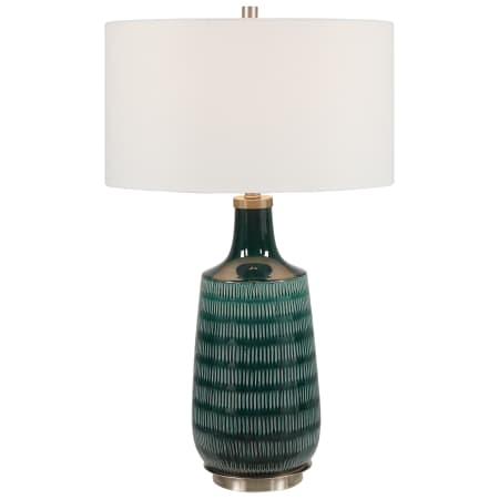 Uttermost Scouts 31" Tall Ceramic Table Lamp Deep Green