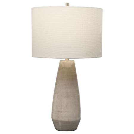 Uttermost Volterra 28" Tall Vase Table Lamp Crackled Taupe